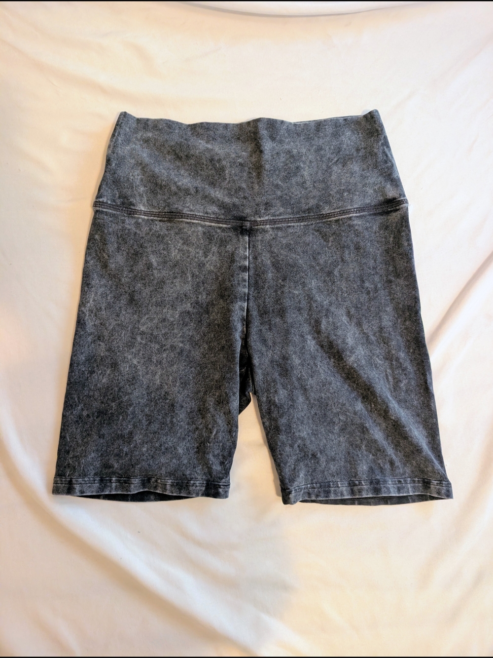 aerie Chill.Play.Move High-Rise Bike Shorts in Washed Charcoal
